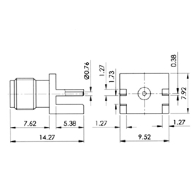 SMARlN^,SMA-R-PCB drawing