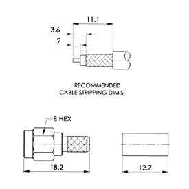 SMARlN^,SMA-P-55A/U drawing