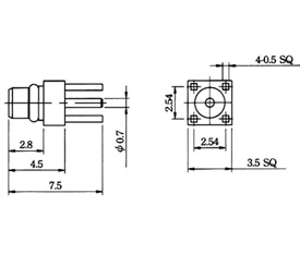 MMCX-PR-PCB drawing